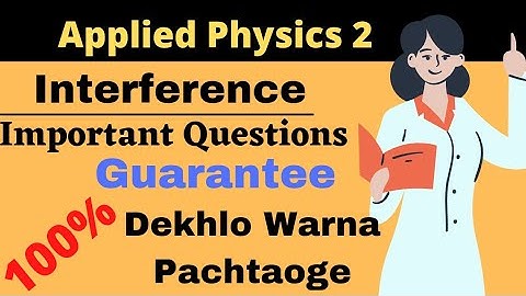 Applied Physics 2 || Objective type question || Applied physics MCQ || Multiple choice question