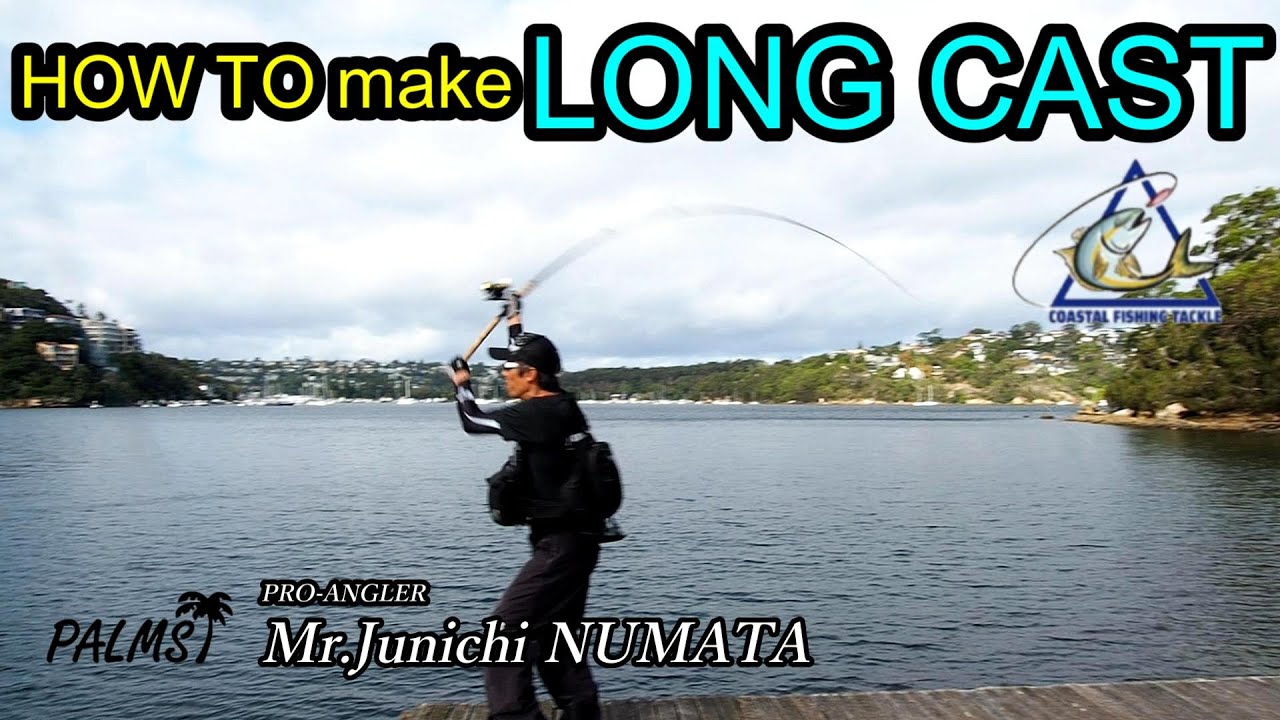 HOW TO make LONG CAST Lure Fishing  Pendulum Cast , light salt lure game cast Mr.NUMATA PALMS