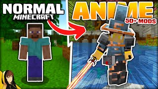 Turning MINECRAFT into an ANIME / RPG with CRAZY MODS?!? [ Download]