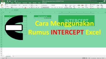 Cara Menggunakan Rumus INTERCEPT Excel - Compute Expert