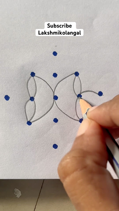 Easy 5-1 kolam #kolam #art #indianart #rangoli #indiandecoration #kolam #kolangal #simplerangoli