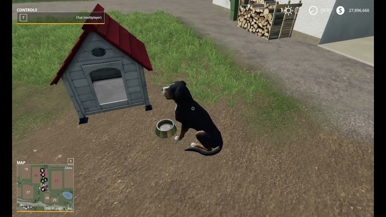 Farming Simulator 19   petting your dog