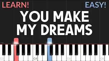 You Make My Dreams (Come True) - Daryl Hall & John Oates | EASY Piano Tutorial