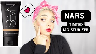 جربت فاوندشن نارس المرطب ورائي فيه؟!  NARS Pure Radiant Tinted Moisturizer Review! WEAR TEST