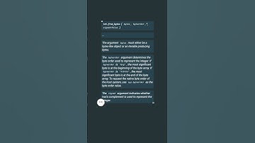 Convert bytes to int? #shorts