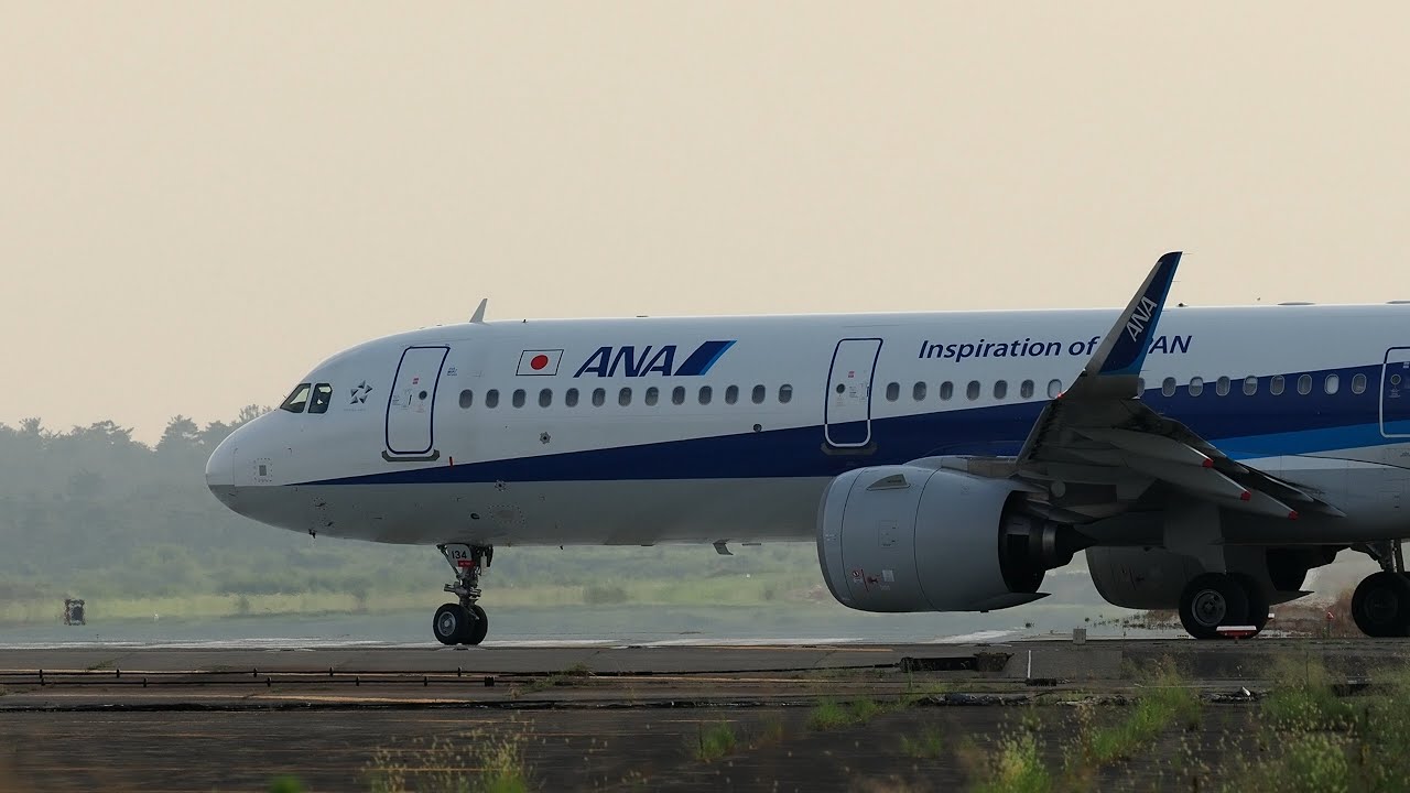 ANA (All Nippon Airways) Airbus A321-272N JA134A - YouTube