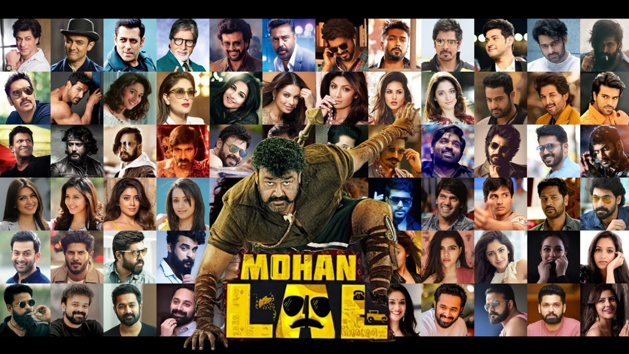 Top Celebrities About Superstar Mohanlal  Mashup  100 Indian Celebrities About Lalettan