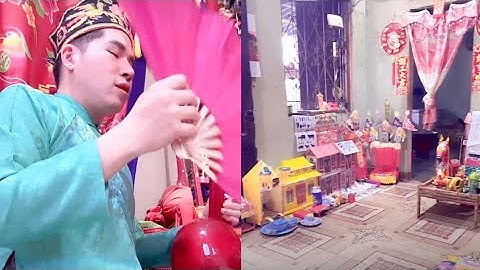 Then Lạng Sơn : Then Vĩnh Hoàng hát then làm lễ cho khách ở Vũng Tàu, lễ chiều mùng 6 tết 2024