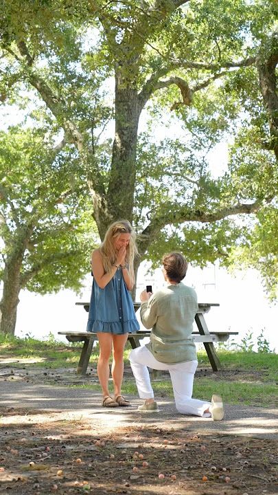 THE PROPOSAL 💍🌅 #proposal #couples #wedding #storytime #couplevlog #engaged #propose #egagement