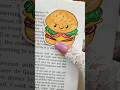 Cute Hamburger Bookmark 🍔 Easy DIY Bookmark Idea #Shorts #HamburgerBookmark #DIYBookmark #BookLover