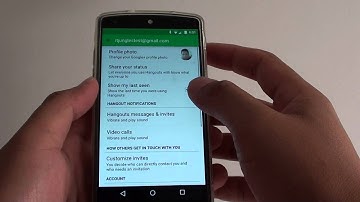 Google Nexus 5: How to Enable / Disable Show Last Time Using Hangouts App