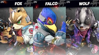 Star Fox: Fox vs Falco vs Wolf