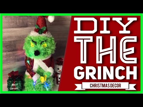 Grinch Hand Candy Holder Christmas Craft Idea Door Hanger