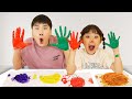 손도장 물감놀이는 너무 재밌어요! 같이 색칠하면서 색깔 공부하세요~ Learn Colors for Kids hands Painting - 슈슈토이 Shushu ToysReview