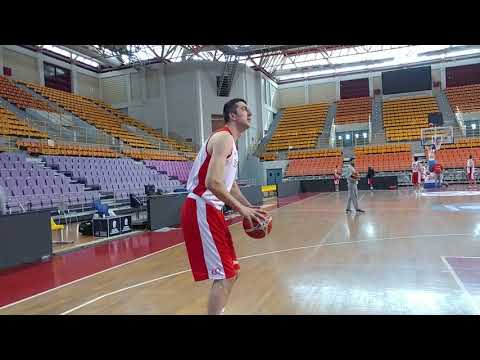 ვარჯიში საბერძნეთთან მატჩის დღეს