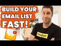 How To Build An Email List FAST &amp; PROFITABLE! (Step By Step)