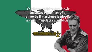 Miniatura de vídeo de "Stornelli legionari (vogliamo scolpire une lapide) sub ITA lyrics ITA paroles en italien."