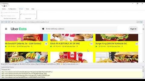 How to scrape UberEats Website for Menu data from various Restaurants using Webharvy