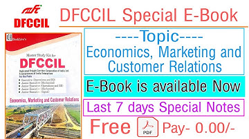 DFCCIL Economics and Marketing MCQ | DFCCIL Economics Marketing and Customer Relations MCQ Questions