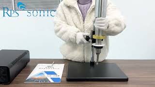 how to use ultrasonic lab scale machine How to change the extra probe