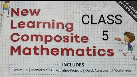 Class 5 | New Learning Composite Mathematics | Chapter-8 | Quick Assessment(Pg 101) Self Practice 8F