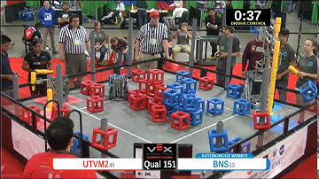 2015 VEXU Q151 - UTVM2 vs BNS - 29 to 52-Division Div-VEX U-VEX Worlds 2015