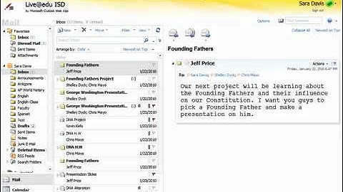Microsoft Live@edu SkyDrive video 5   Share a Folder