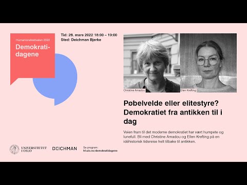 Pøbelvelde eller elitestyre? Demokratiet fra antikken til i dag | Demokratidagene