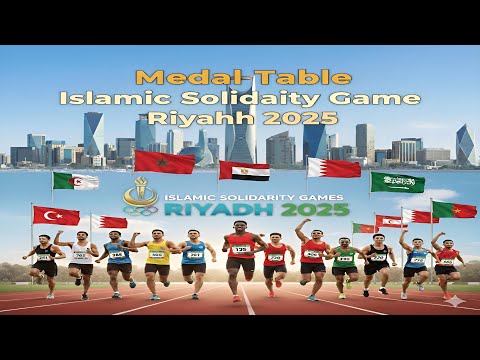       جدول ميداليات ألعاب التضامن الإسلامي الرياض 16 11 2025