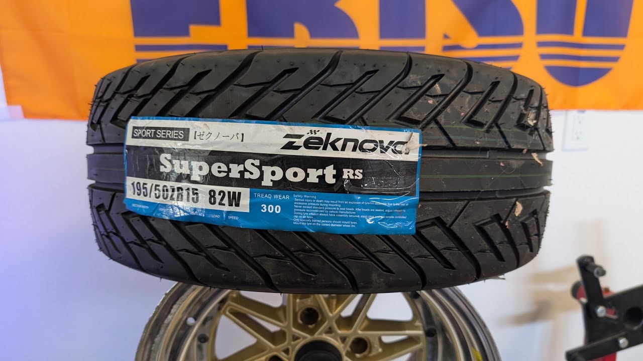 Zeknova Super Sport RS 300TW 195/50/15 - Drift tire review! - YouTube