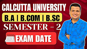 Exam Date | Semester -2 CCF | Ba/Bsc/Bcom | Calcutta University