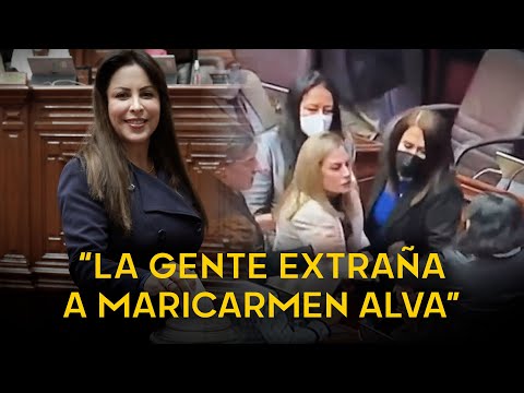 Patricia Chirinos asegura que la gente extraña a María del Carmen Alva como presidenta del Congreso