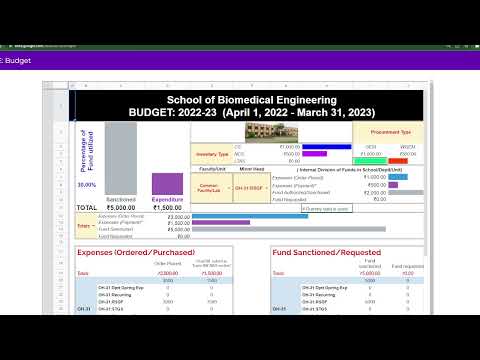 Departmental Fund Management Portal