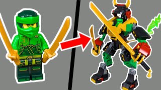 LEGO NINJAGO Dragon's Rising 71817 Lloyd's Elemental Power Mech Speed Build