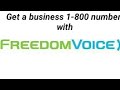 Establishing a business 1-800 number