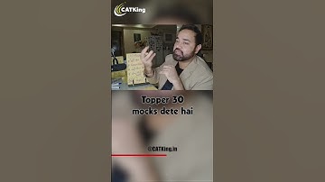 Scared of giving CAT Exam Mocks ? How many mocks to give | CAT Preparation Tips