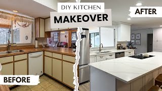 HUGE DIY KITCHEN MAKEOVER!