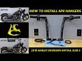 How to Install Ape Hangers Handlebars Harley Davidson Softail Slim S
