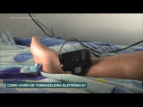 Domingo Espetacular mostra a rotina de pessoas monitoradas por tornozeleiras eletrônicas