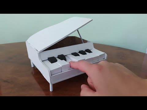 How to make a PİANO out of cardboard–DIY cardboard Piano