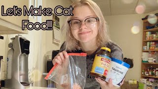 Making my Cats Food at HOME?! | RAW DIET VLOG |
