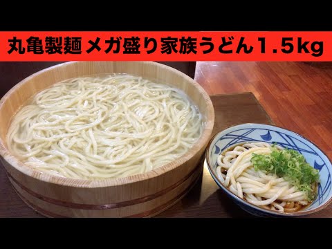 大食い メガ盛り 丸亀製麺の家族うどんに挑戦 Youtube