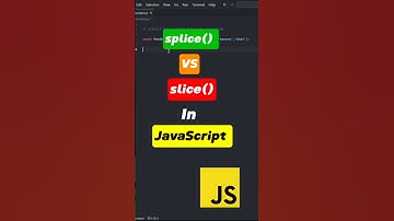 🔪 slice() vs splice() in JavaScript – What’s the Real Difference? #slice #splice #method #javascript