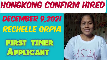 December 9, 2021, Hired in HongKong, First-timer Applicant @joyneri.jobhiring