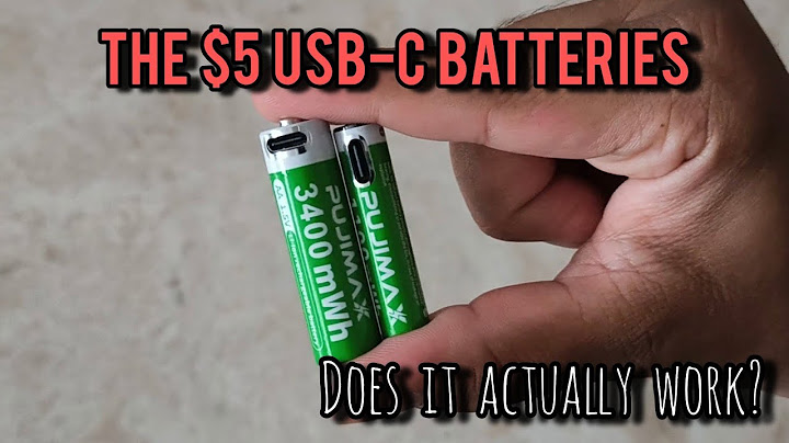 A USB-C Port AA and AAA Rechargeable Battery Cells | The Future Of Rechargeable Batteries!