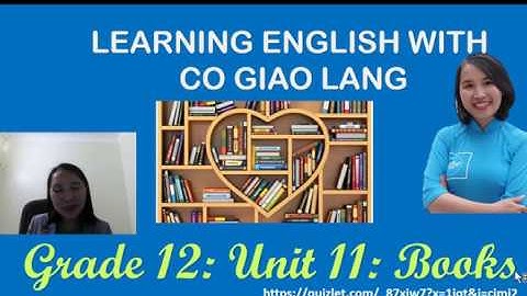 Grade 12 Unit 11: Books Vocabulary