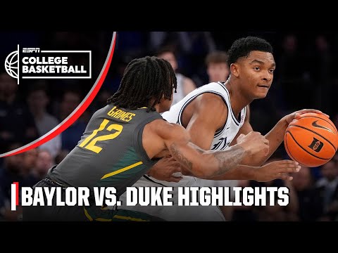 Baylor bears vs. Duke blue devils | full game highlights | garden classic