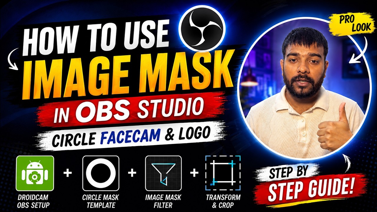 Obs Circular Mask How to Use Image Mask in OBS Studio (Circle Facecam & Logo) - YouTube