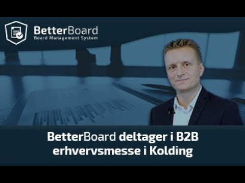 BetterBoard deltager i B2B erhvervsmesse i Kolding 2017