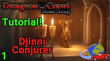 DCSS Tutorial- Djinni Conjurer- Learn how to use spells! Ep 1
